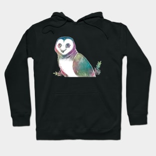 Color-splash Owl Hoodie